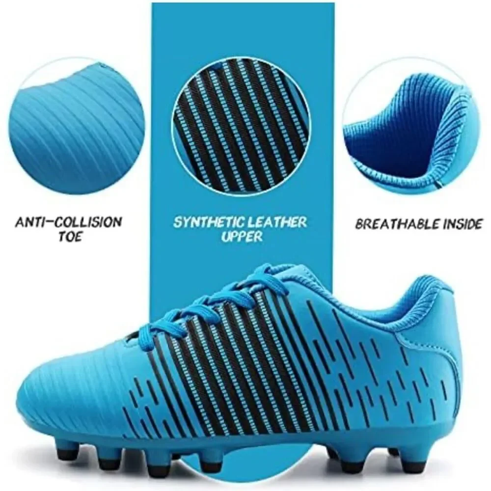 Starmex FG Firm Ground Soccer Cleats Shoes 13/31 Unisex Blue Kids Outdoor Sports